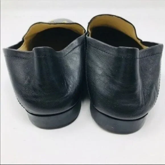 YirenYueji womans Black Lamb leather slip on Loafers double as mules EU 36 BoxH - Picture 3 of 8